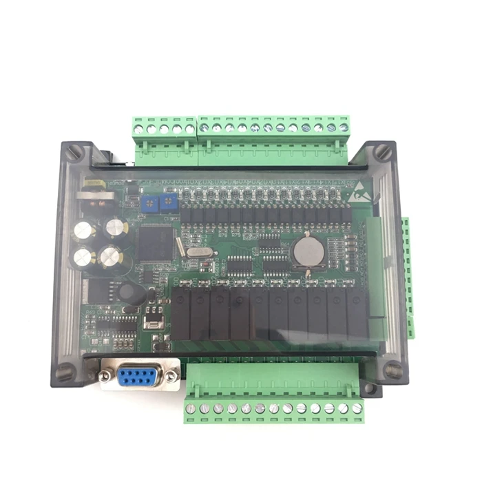 With 485 l clock ПЛК промышленная плата управления FX1N FX2N FX3U-24MR ПЛК контроллер программируемый - Цвет: With 485 l clock