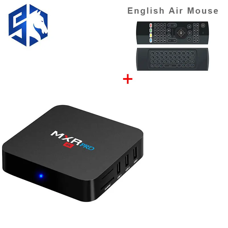 4 г 32 MXR PRO Декодер каналов кабельного телевидения с MX3 Android 7 1 Smart ТВ коробка RK3328