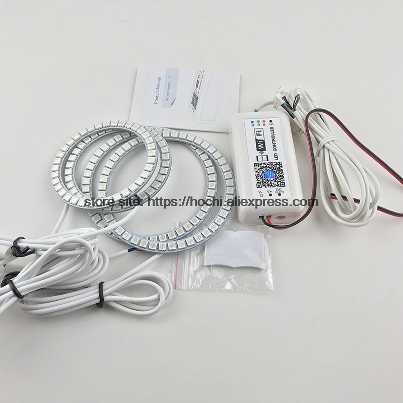HochiTech RGB многоцветные кольца с ореолом набор для стайлинга автомобиля Mercedes-Benz