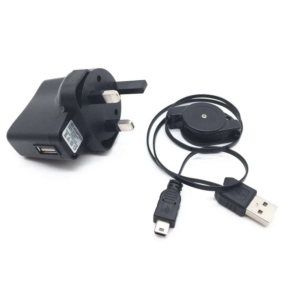Черный Выдвижной кабель USB A папа для Mini B 5 Pin зарядки и синхронизации