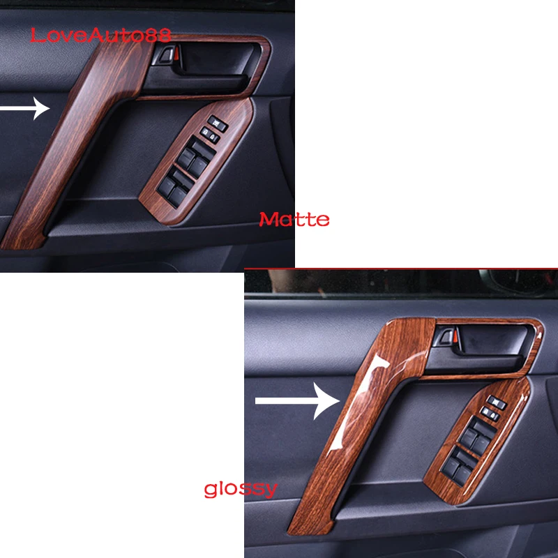 Наклейка для внутренней дверной панели автомобиля матовая глянцевая 4 шт./компл.