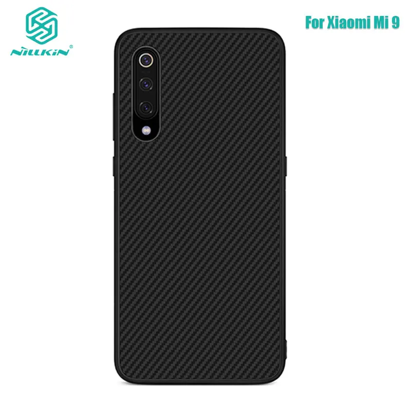Для Xiaomi Mi9 Чехол Nillkin из синтетического волокна карбоновый PP пластиковый чехол для Xiaomi Mi 9 Mi9 M9 крышки 6,39''