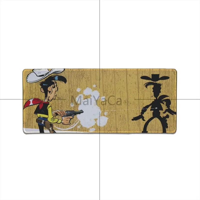 MaiYaCa Подарочный коврик для мальчика Lucky Luke геймерская игра коврик для мыши большой толстый удобный водонепроницаемый игровой резиновый коврик для мыши - Цвет: Lock Edge 30x80cm
