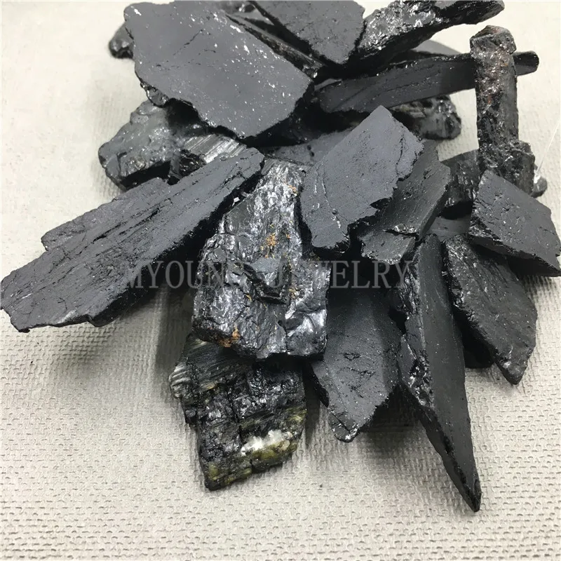 MY0796 Freeform Black Crystal Quartz Nugget Beads Coated Druzy Slice Spike Point Top Drilled Necklace | Украшения и аксессуары