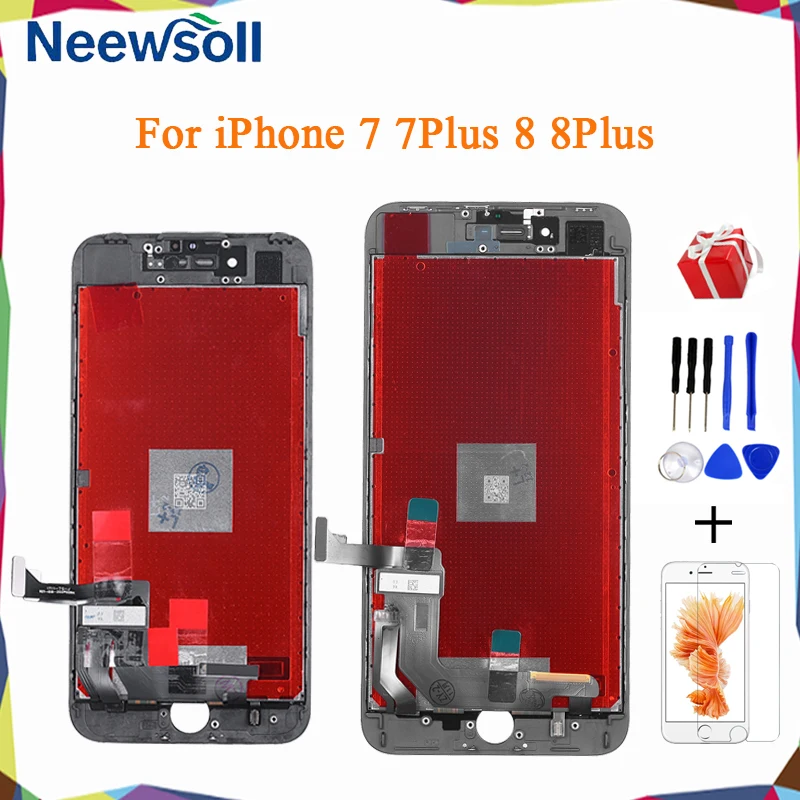 ЖК дисплей AAA + для iPhone 7 Plus 8 сменный сенсорный экран 3D бесплатная доставка|Экраны