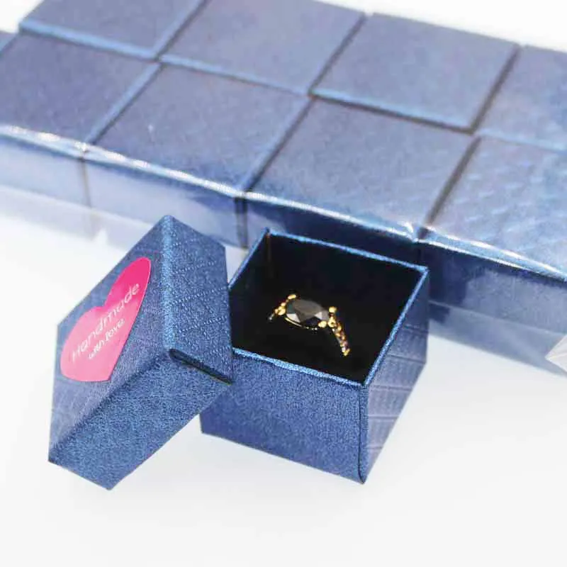 Симпатичный разноцветный упаковка для кольца коробки украшений Витрина