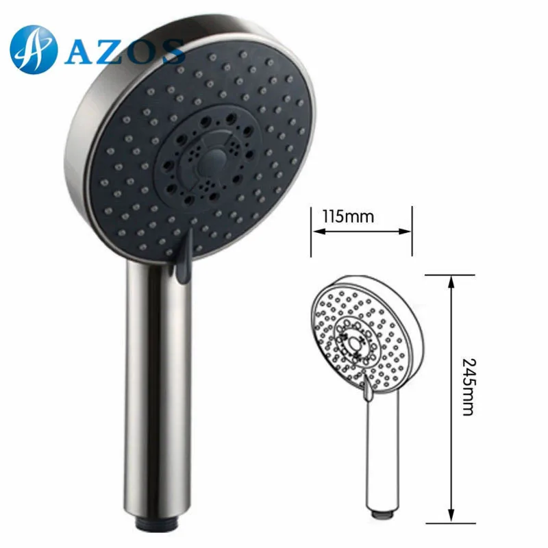 Bathroom Five Function Handheld Shower and Showerhead Combo System Hose Brushed Nickel Stainless Steel Color LYTZ051 | Обустройство