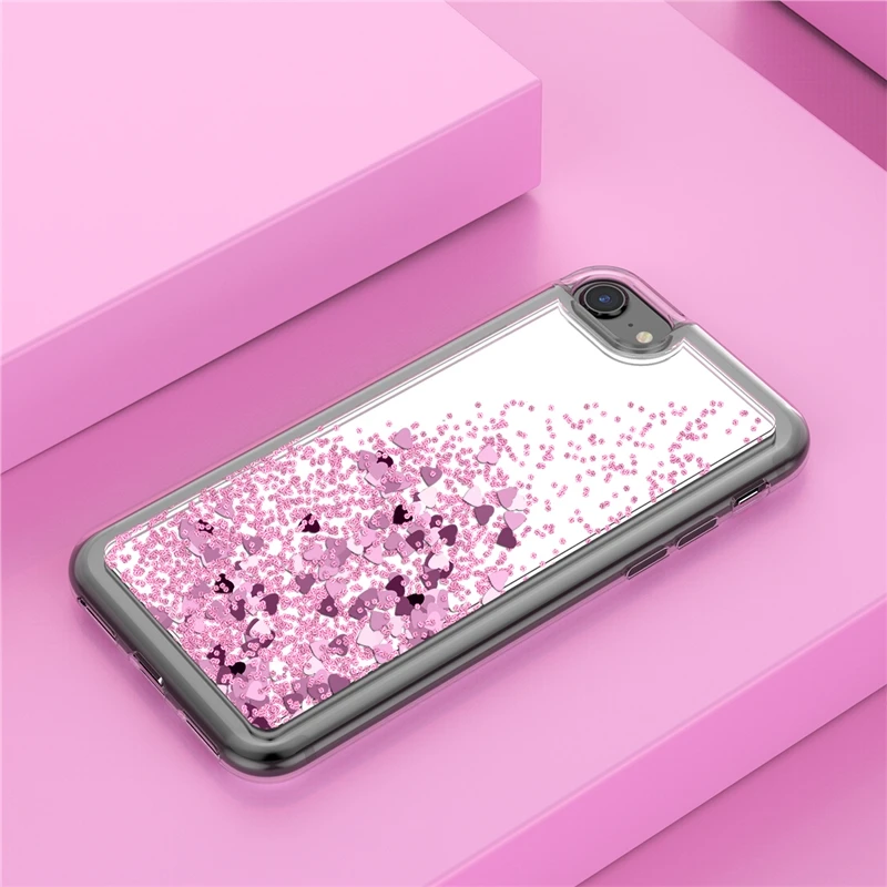 Роскошный чехол Yokata для iPhone 6 7 8 plus с жидким блеском и зыбучим песком зеркальный