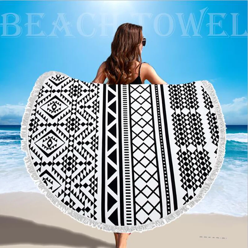 SDARISB микрофибра ткань Банное Полотенце круглое пляжное полотенце торговля большое полотенце торговля Арбуз Лимон Товары для отдыха