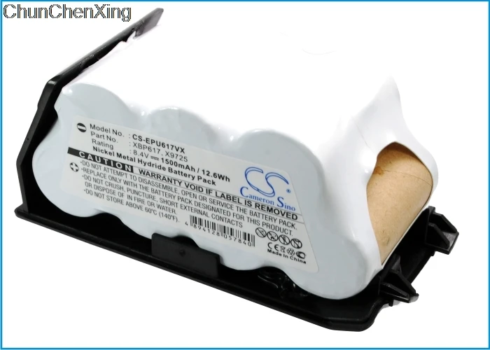 Аккумулятор Cameron Sino 1500 мАч X9725 X9730 XBP617 для Euro Pro Shark UV617 UV647 UV647H UV647HB V1730 V1730A V1730H