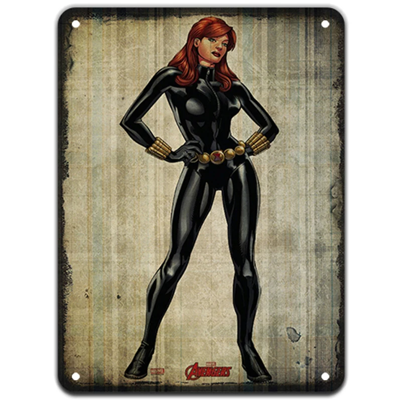 Супергерой табличка металлическая винтажная жестяная вывеска Pin Up потертый шик Декор винтажные металлические знаки бар украшение металлический плакат паб металлическая пластина - Цвет: 16
