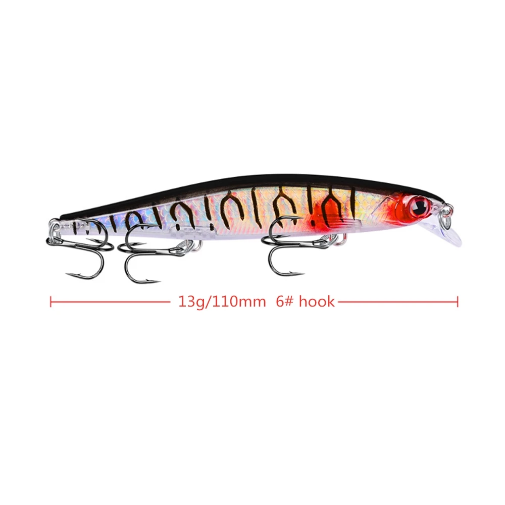 1 шт. жесткие рыболовные приманки блесна мощная система веса 110 мм 13 г