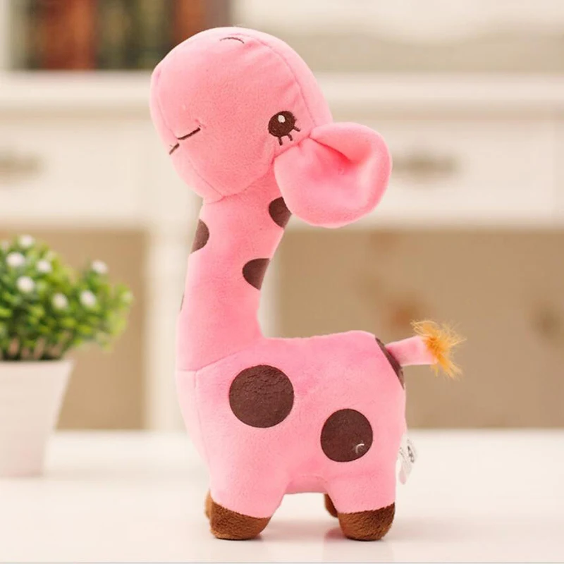 Pink Популярные игрушки для собак, забавные мягкие игрушки для жевания, Мультяшные игрушки в форме оленя, плюшевые жевательные игрушки для щенков для домашних животных и детей - Цвет: Pink