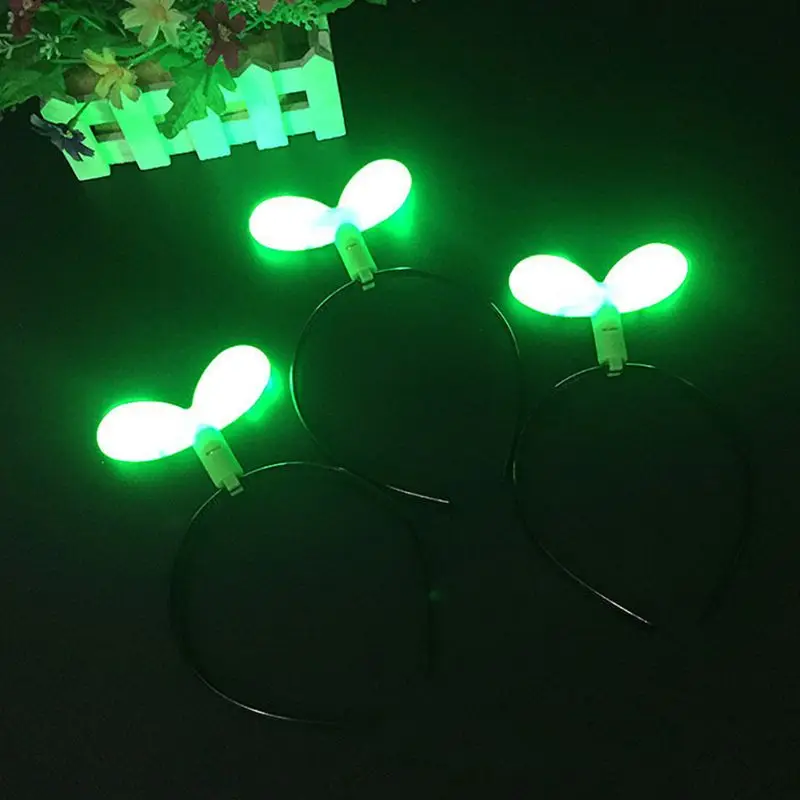 Светодиодный обруч для волос Bean Sprout светящаяся головная повязка корона