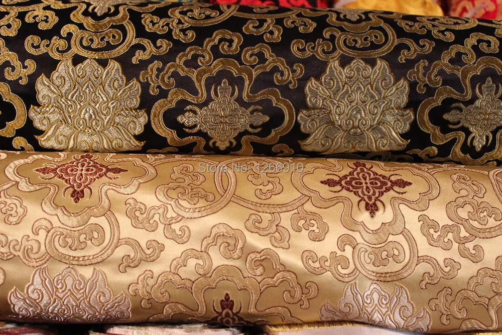 chinese silk brocade fabric cheongsam cushion qipao Classic FuGui Lucky Ruyi pattern | Дом и сад