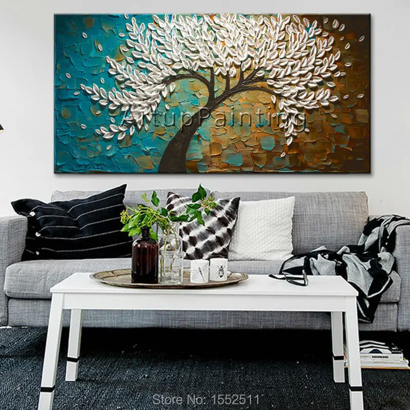 3D текстуры цветы Ручной Росписью Холст Абстрактная Живопись Маслом Wall Art Pictures Для