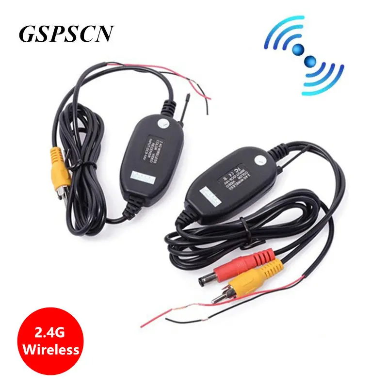 GSPSCN 2 4G беспроводной парковочный RCA видео приемник комплект передатчика для