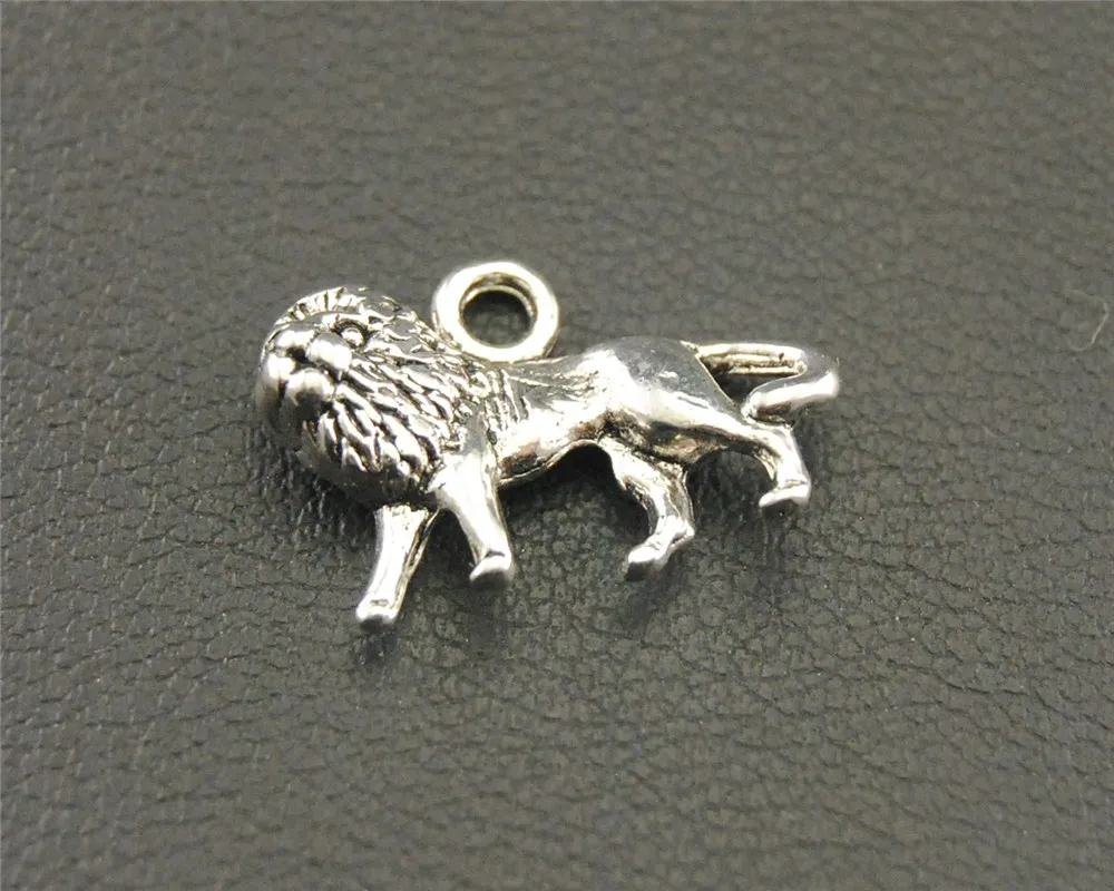 Подвеска в виде льва серебристого цвета 30 шт.|silver lion|pendant diysilver lion pendant |