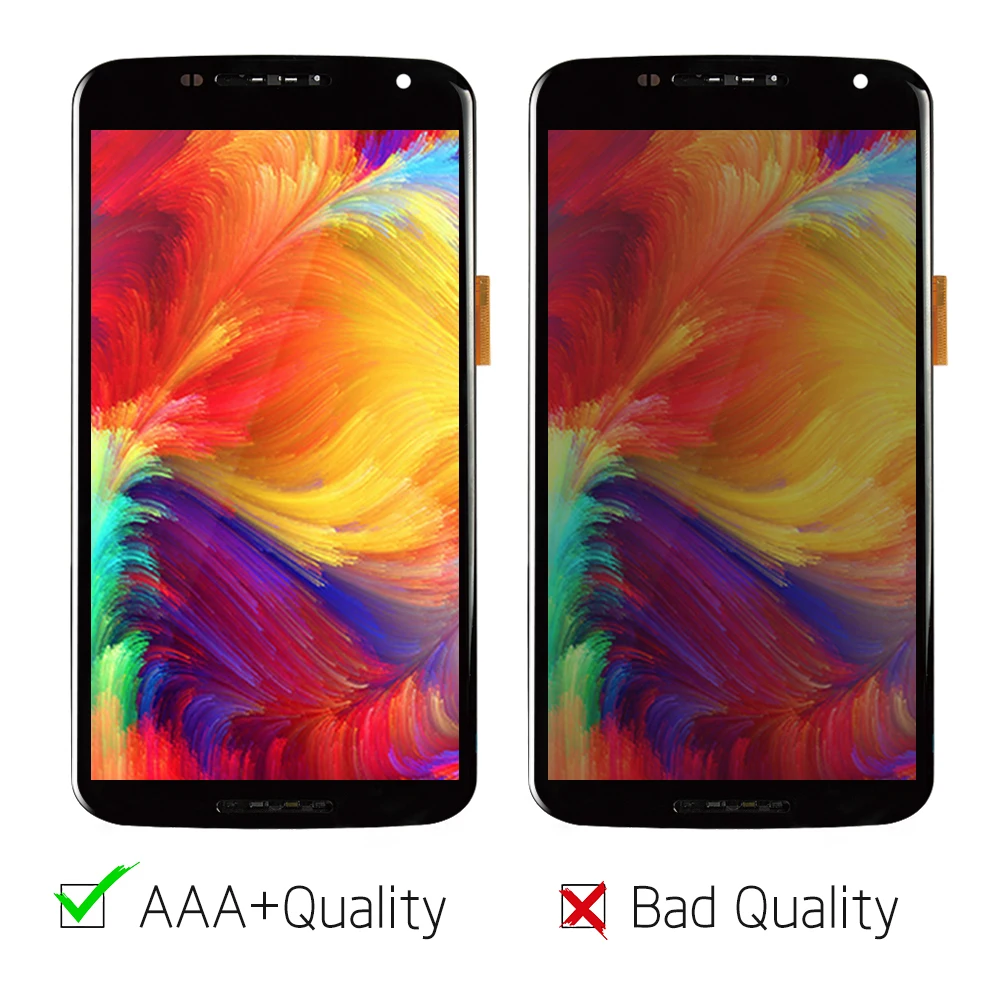 Протестированный 5 96 дюймов 2560x1440 дисплей для Google Motorola Moto Nexus 6 XT1100 ЖК кодирующий