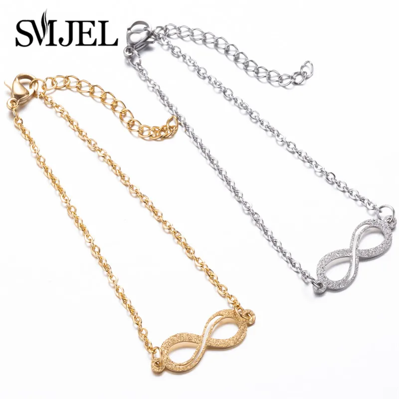 SMJEL Wedding Forever Infinity кулон браслеты пара нержавеющая сталь любовь браслет бесконечные ювелирные изделия колье bracciali Donna