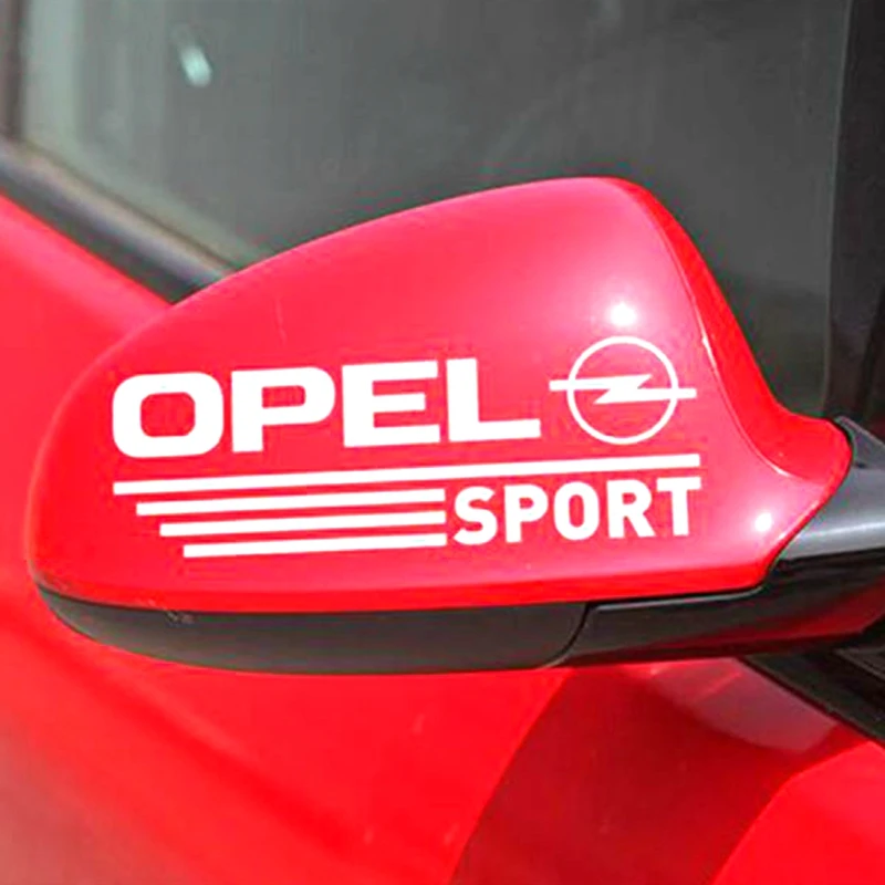 1 Pair SPORT Rearview Mirror Car Stickers Decal Car-Styling For Opel Art Decor |