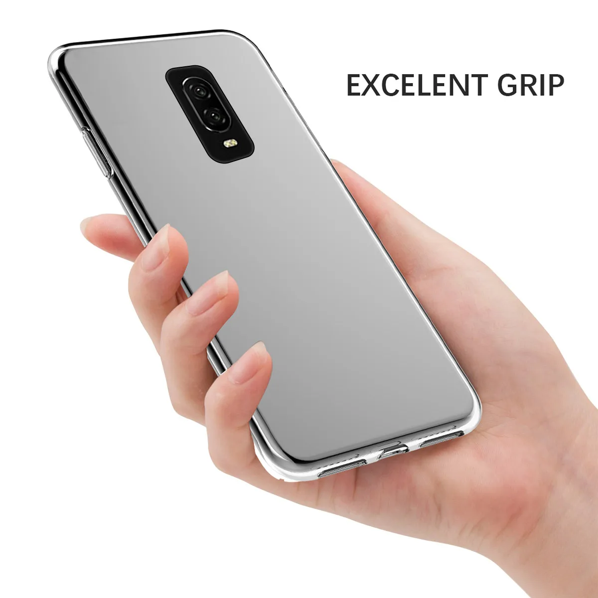 Чехол для OnePlus 6 T 5G Прозрачный Мягкий Силиконовый ТПУ защитный чехол задняя