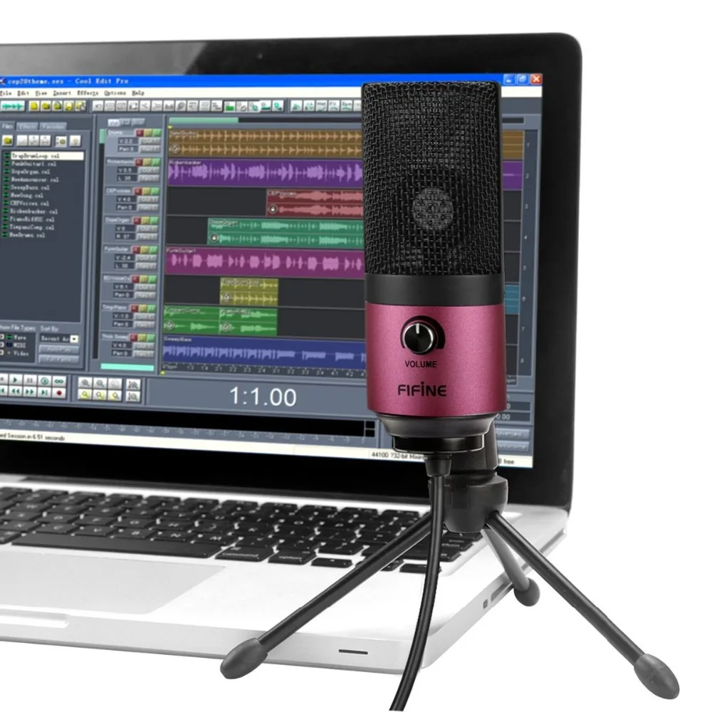 USB MIC Fifine Настольный конденсаторный микрофон для YouTube видео прямая трансляция онлайн встречи Skype костюм для Windows MAC PC k669