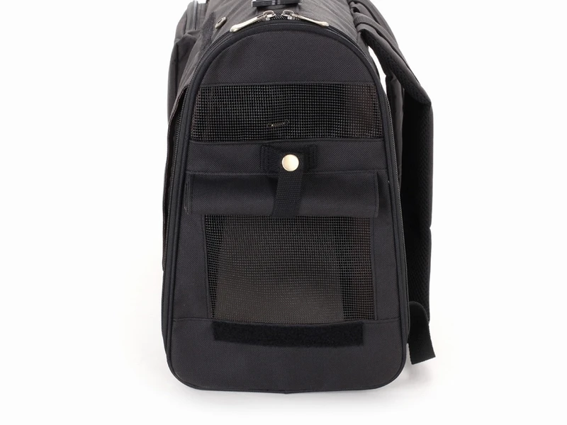 Черная плотность 600D Оксфорд ПВХ Нижняя сумка для собак модная маленький рюкзак