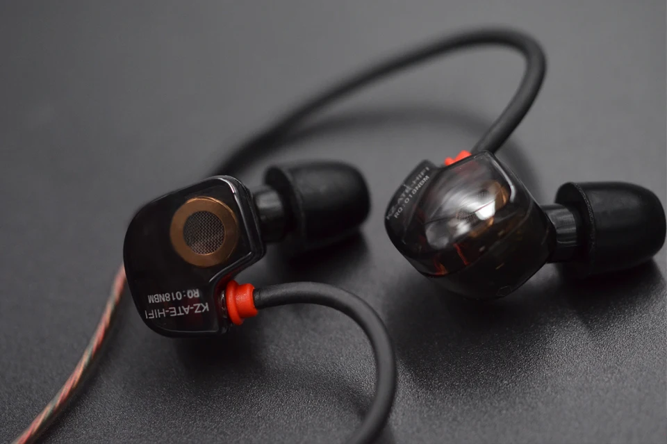 KZ ATE ATR HD9 медный драйвер HiFi спортивные наушники для бега с микрофоном