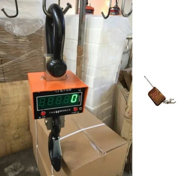 10T/10 000kg red or green display steel shell with wireless remote control OCS digital crane scale Industrial lifting Scale | Инструменты