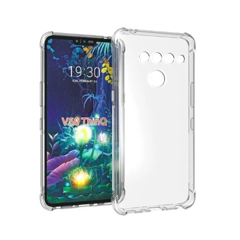 Прозрачный мягкий силиконовый чехол из ТПУ для LG V50 ThinQ 5G G8 G8s Thinq тонкий