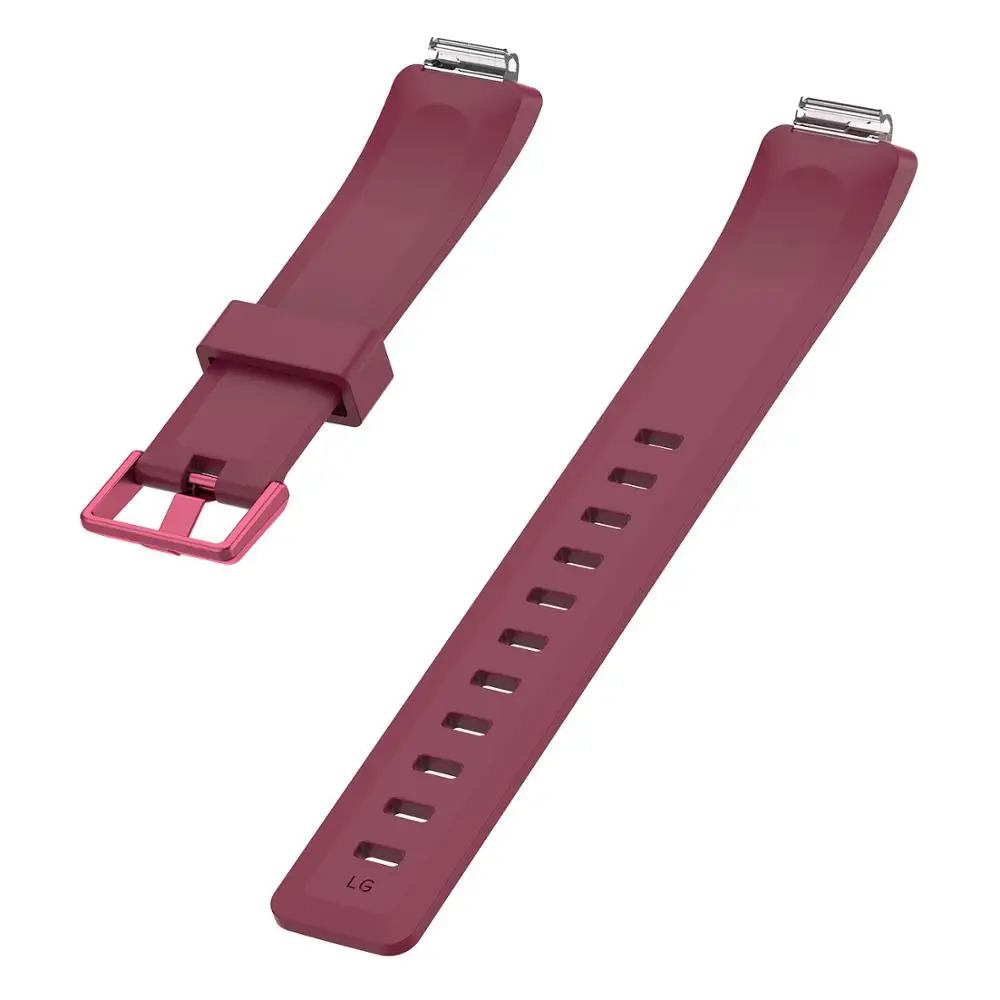 Wine Red Силиконовый ремешок на запястье для Fitbit Inspire/Inspire HR трекер активности Замена для умных часов ремешок на запястье браслет - Цвет: Wine Red