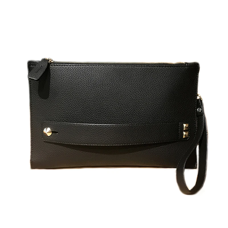 Модные женские сумки однотонные клатчи на каждый день новые модные мягкие молнии