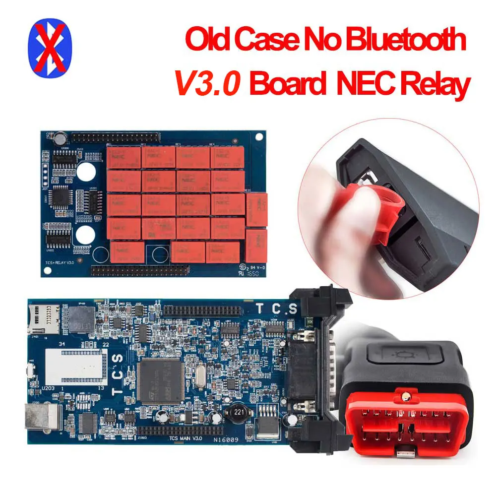CDP TCS Pro cdp pro R3 keygen obd2 Bluetooth OBDII сканер диагностический инструмент для автомобилей/грузовиков как MVD Multidiag pro код ридер - Цвет: old case no BT