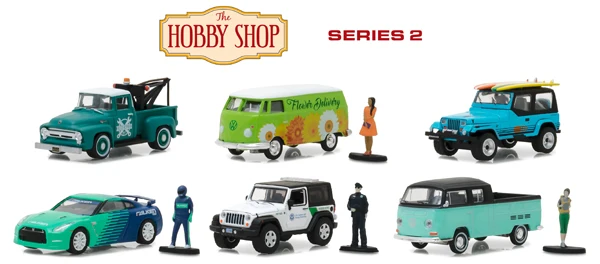 Зеленый светильник 1:64The H S Series 2 6 шт. Набор игрушечных автомобилей из сплава