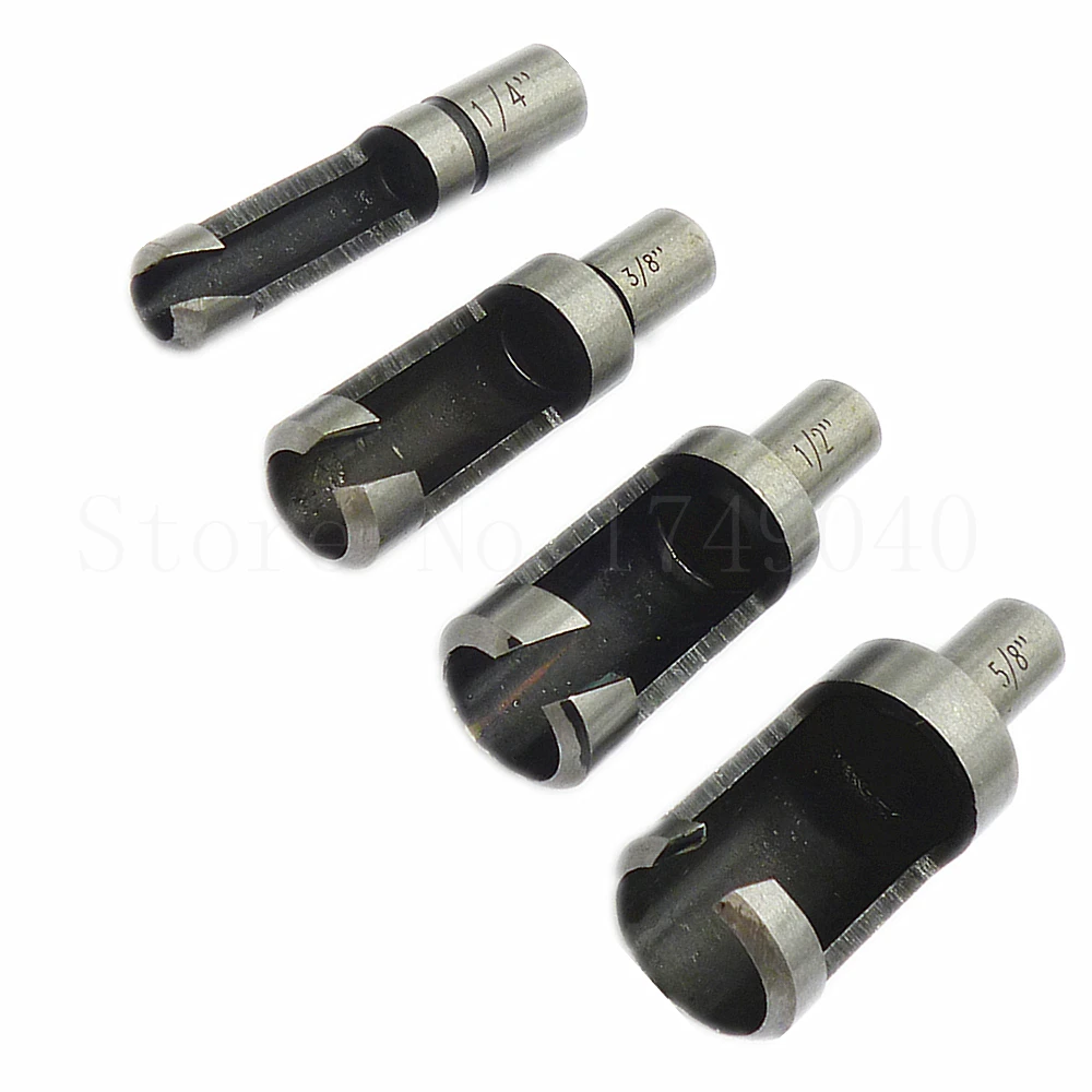 4 шт. Круглый хвостовик деревянная вилка отверстие деревообрабатывающий резак