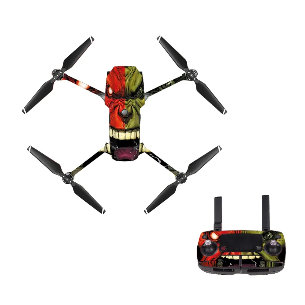 [M0179] лицо для DJI Mavic Pro наклейка на кожу корпус дрона + пульт дистанционного