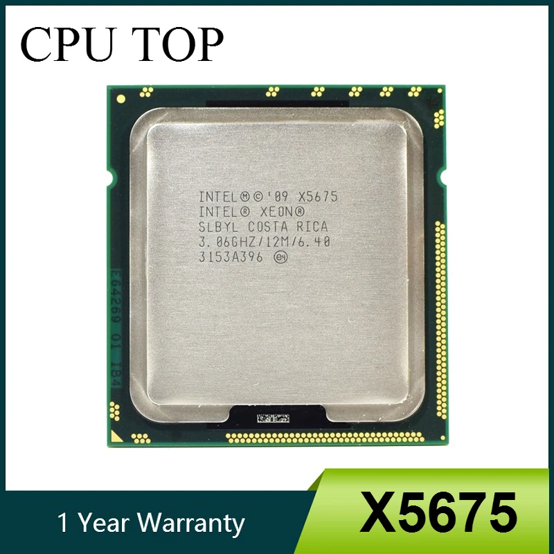 Intel Ксеон X5675 3 06 ГГц 12 м Кэш шестигранный 6 шесть ядер процессора LGA 1366 SLBYL