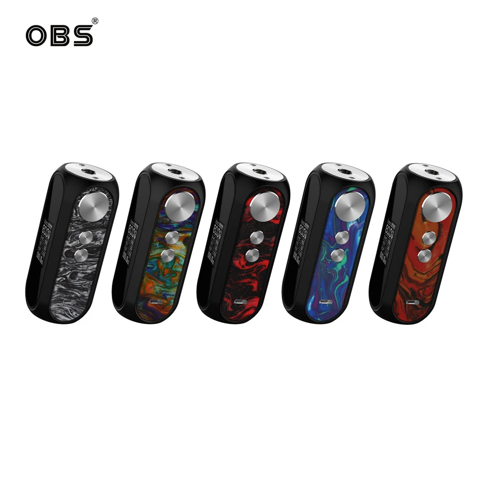 Оригинальный obs Cube VW Box MOD Смола 3000 мАч батарея электронная сигарета макс 80 Вт