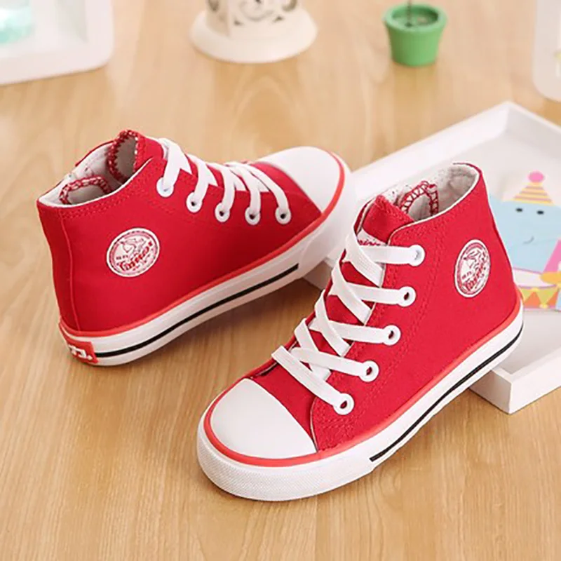 

USHINE Chinese Classic Children casual style shoes Unisex high top sneakers student girls boys' sports sneakers shoes