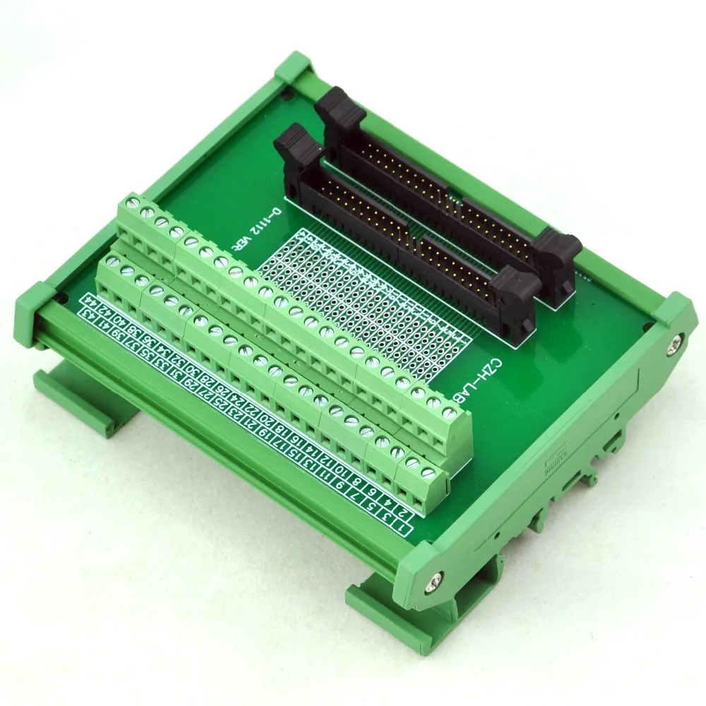 DIN рейка крепление IDC-44 2x22pins 2 0 мм двойной разъем для мужчин Интерфейс модуль. |