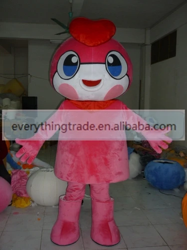 Hot selling 2014 Adult cartoon lovely big eyes pink doll mascot costume suit fancy dress party costumes adult size|costum|costume blackadult topics |