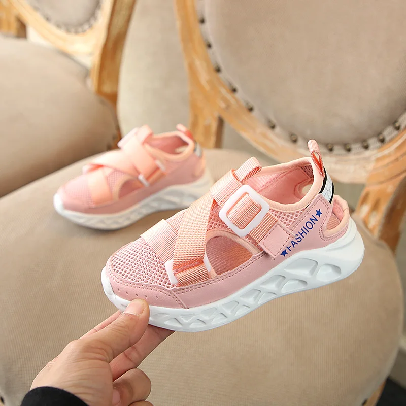 Новинка Весна 2019 детская спортивная обувь для школы песчаный пляж дышащие