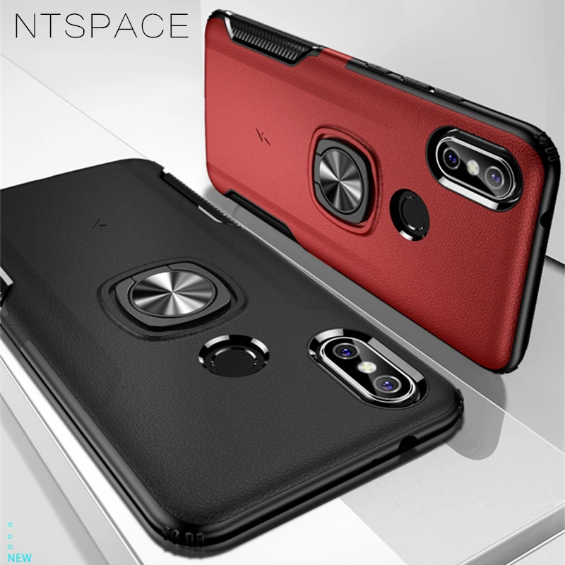 Роскошный чехол NTSPACE для Redmi 6 Pro жесткий магнитный металлический бронированный с