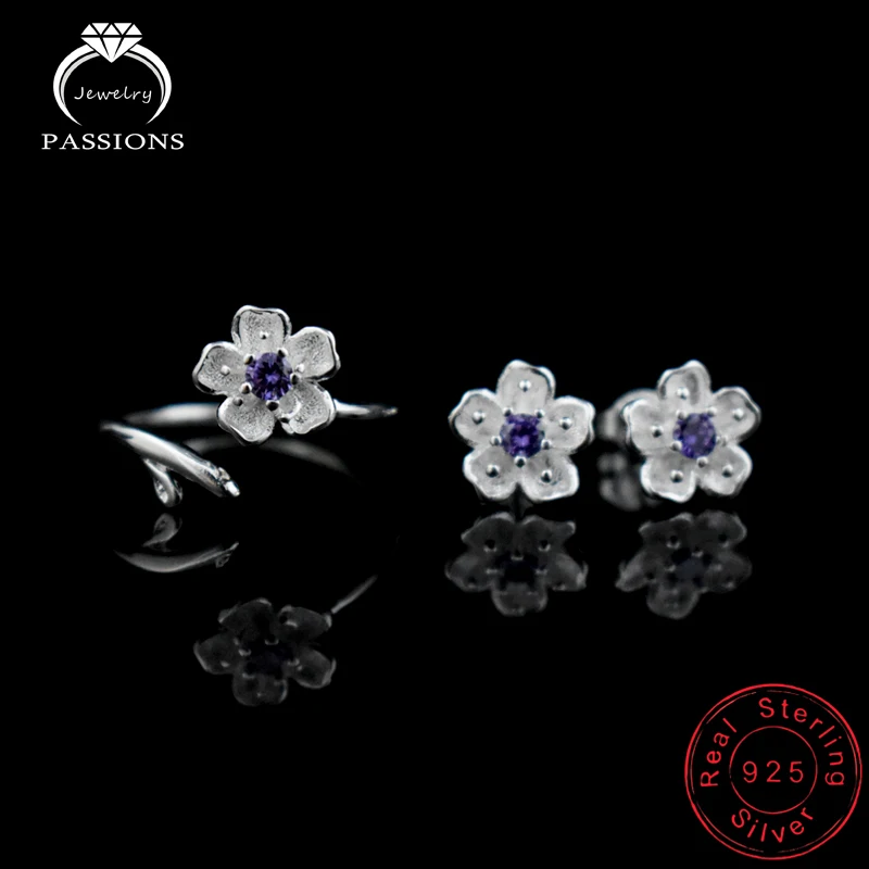 Новые модные серьги гвоздики из стерлингового серебра 925 пробы с цирконием