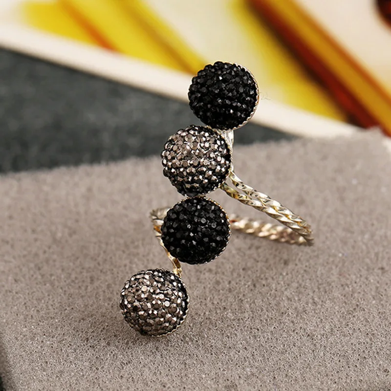 Регулируемые кольца для женщин anillos mujer Золотое и серебряное кольцо с двойным