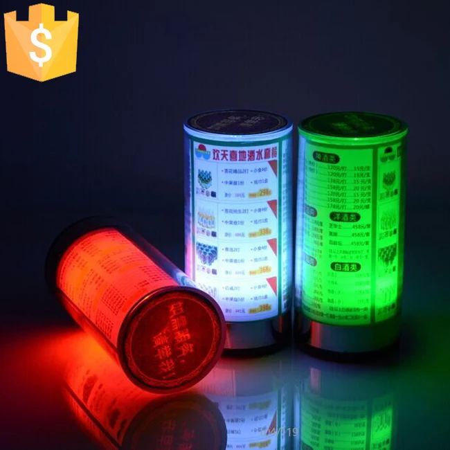 Современное меню освещение для еды 7 цветов меняющаяся креативная ресторанная