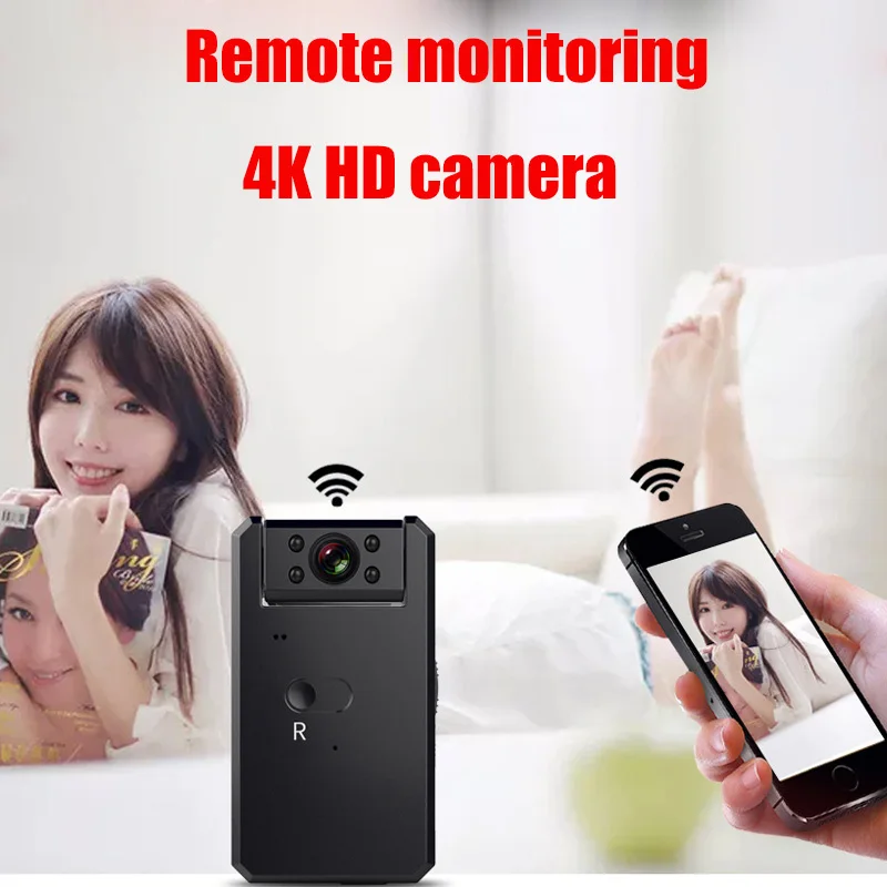 2018 новая веб-камера 4K HD с углом обзора 140 градусов встроенный аккумулятор Wi-Fi