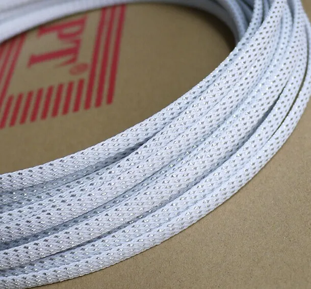 Эластичный расширяемый кабель с нейлоновой оплеткой длиной 10 м шириной 6 мм