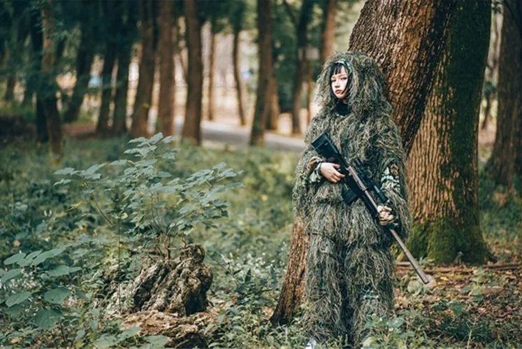 VILEAD 2 Цвет детский маскировочный костюм PUBG Охота Одежда Камуфляж Военный Набор Камуфляж Пончо Косплэй тактический форма Снайпер джунгли